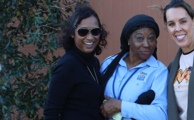 Community partners at a school family event