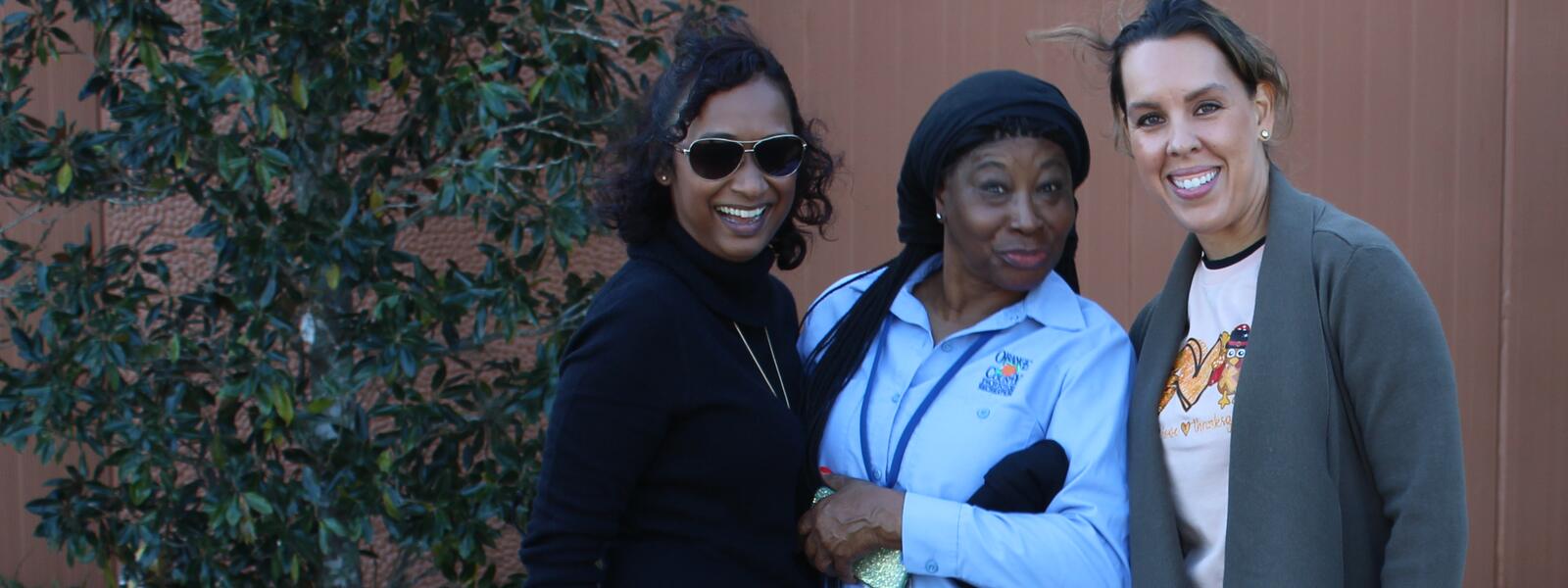 Community partners at a school family event